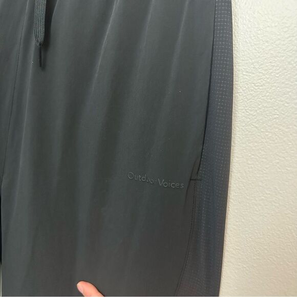 Outdoor Voices Black Athletic Jogger Pants Size Medium Drawstring Gym Workout - Picture 14 of 16